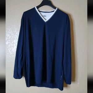 vanLaack Lufthansa V-Neck Men's Pajama Top Blue Size L/XL